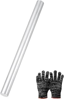 QUARKZMAN 6061 Aluminium Rundstab 25/32"(20mm) Durchmesser 6"(153mm) Länge Massiver Drehstab Metall Rundmaterial Für Industrielle DIY Bastelarbeiten Modellbau Silberfarben