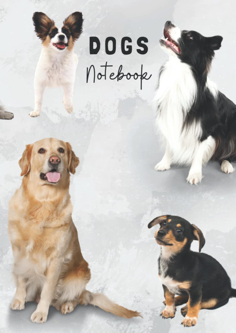 Dogs Notebook: A4, 100 page dot journal, softcover