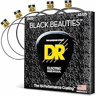 Gauge: Medium (5-String) Hand-made with black polymer coat Signature crisp tone, clarity, and volume of DR's traditional handmade strings Super-thin coating on the plain strings and on the wrap wire Extended string life