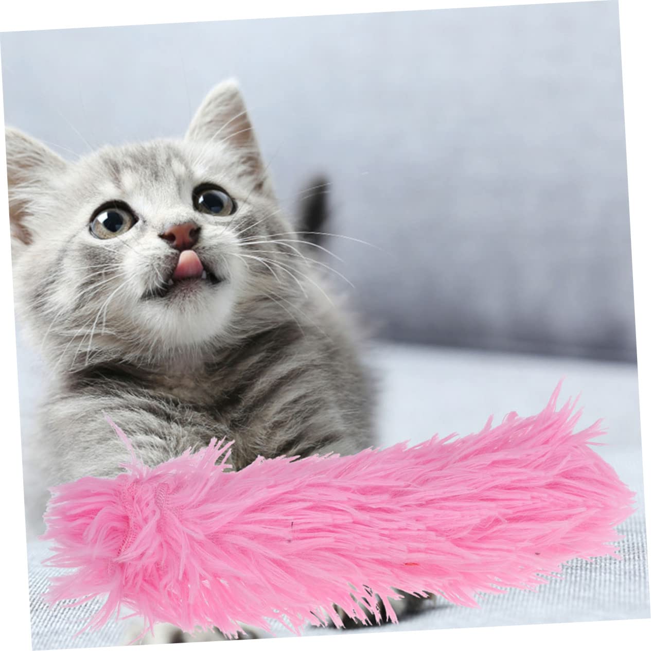 Happyyami 18pièces Jouets Interactifs Cataire pour Chats Coussin Doux avec Herbe à Chat Jouets à Mâcher Fournitures pour Animaux De Compagnie