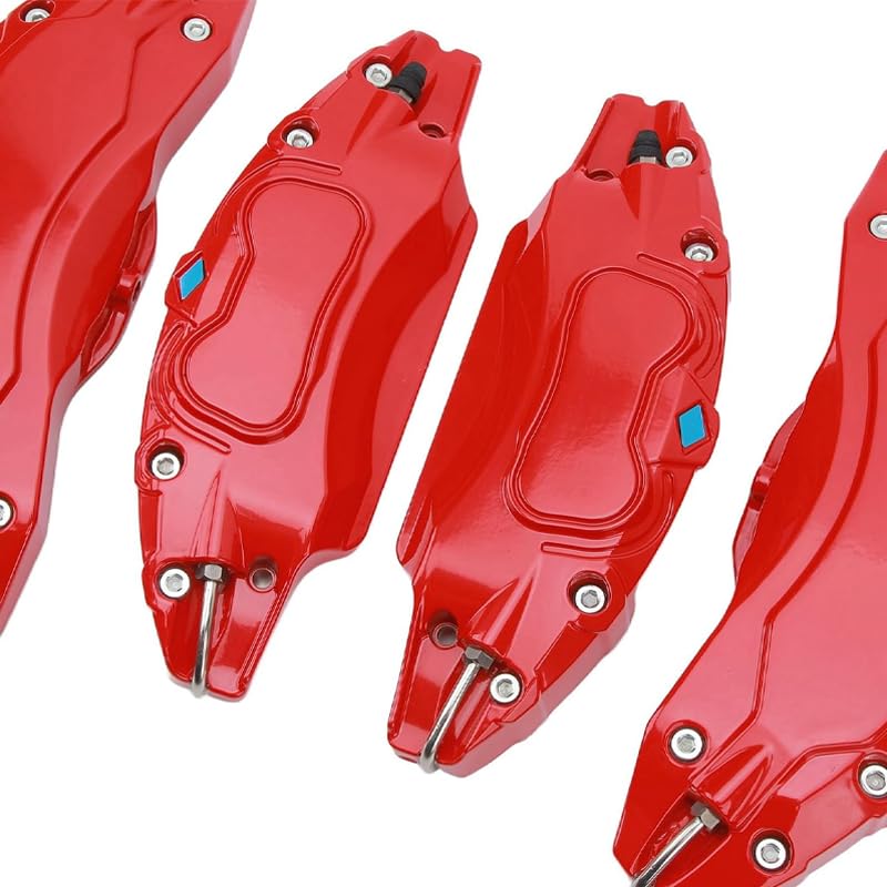 Copertura per pinza freno auto per VW Golf 7 VII 2012-2020, 4 pezzi Coperchio Pinza Freno in Aluminum Alloy, Auto Coperture pinze Personalizzate Rosso