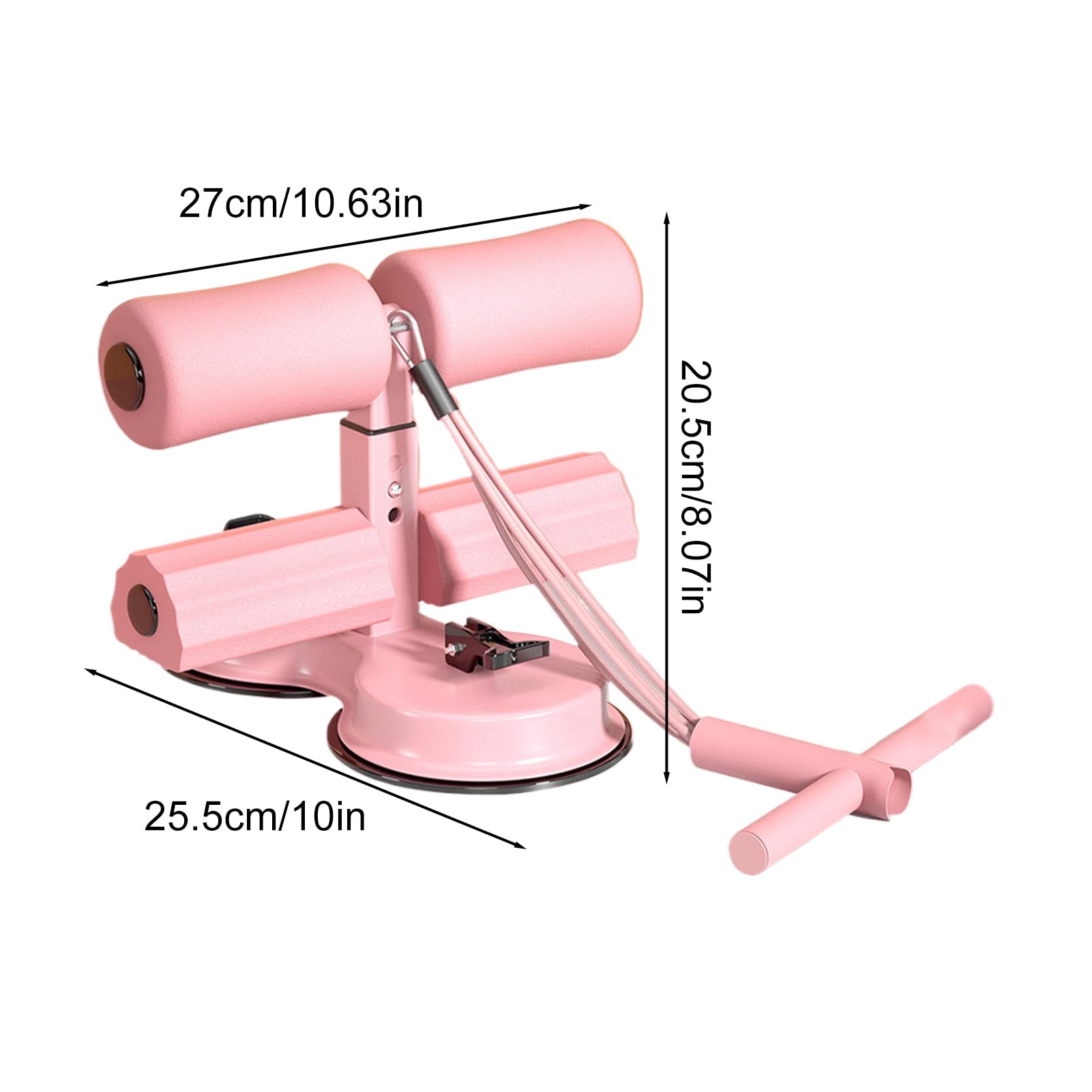 AB Training Hilfsmittel, AB Trainer - Einstellbarer Widerstandsband Saugnapf AB Übung Auxiliary,Magentraining Maschine, tragbare multifunktionale Frauen Männer Bauchtrainingshilfen