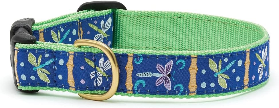 Up Country Dragonfly Pattern (Dog Collar, 5/8” Width, Medium (12 to 18 inches))