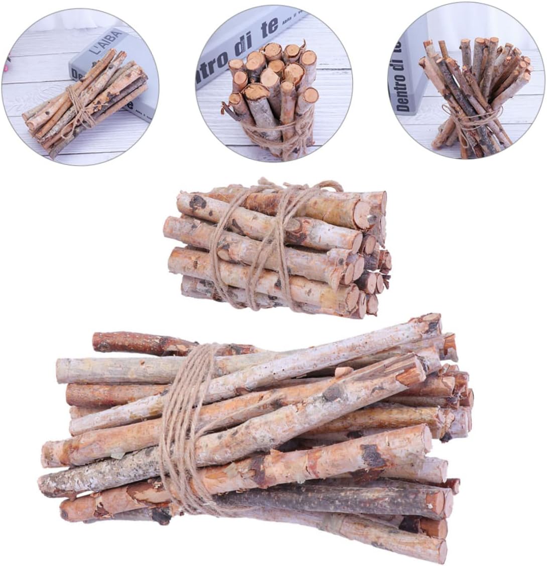 Elegant Vase Filler 40pcs Birch Twigs Dried Branches for Decoration Christmas Table Decor Birch Logs