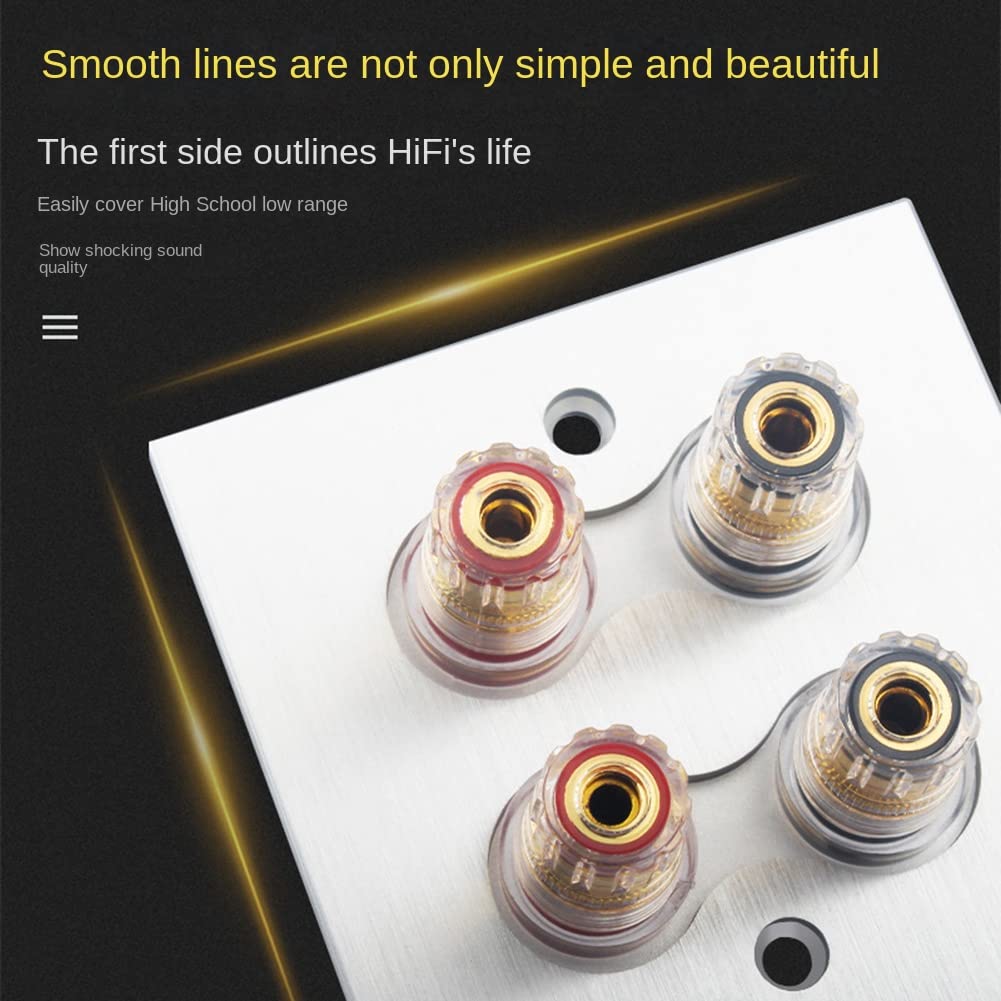 Connettore Banana Piastra A Parete - Oro, Per Home Cinema - Foto 3