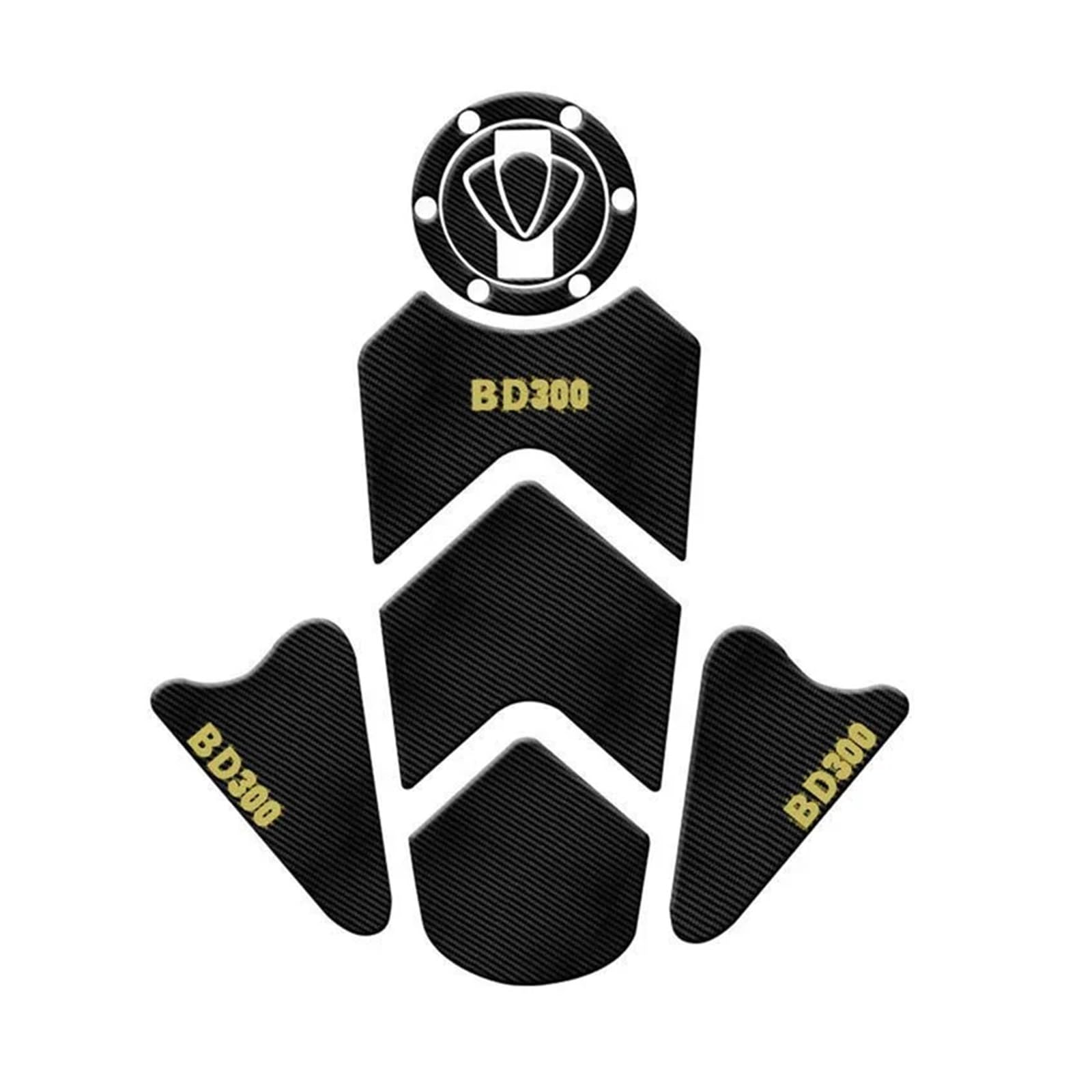 Motorbike Tank Protector Pad for Benda Benda300 BD300 BD 300 Motorcycle Anti Slip Fuel Oil Tank Pad Protector Side Knee Grip Sticker Decoration Decal Pads