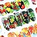 Macute Nail Decals Fall Theme Nail Art Stickers 12 Sheets Autumn Maple Tree Leaf Nails Supply Stickers for Women Manicure Wraps Decorations Thanksgiving Accessories Red Orange Yellow Color Designs
