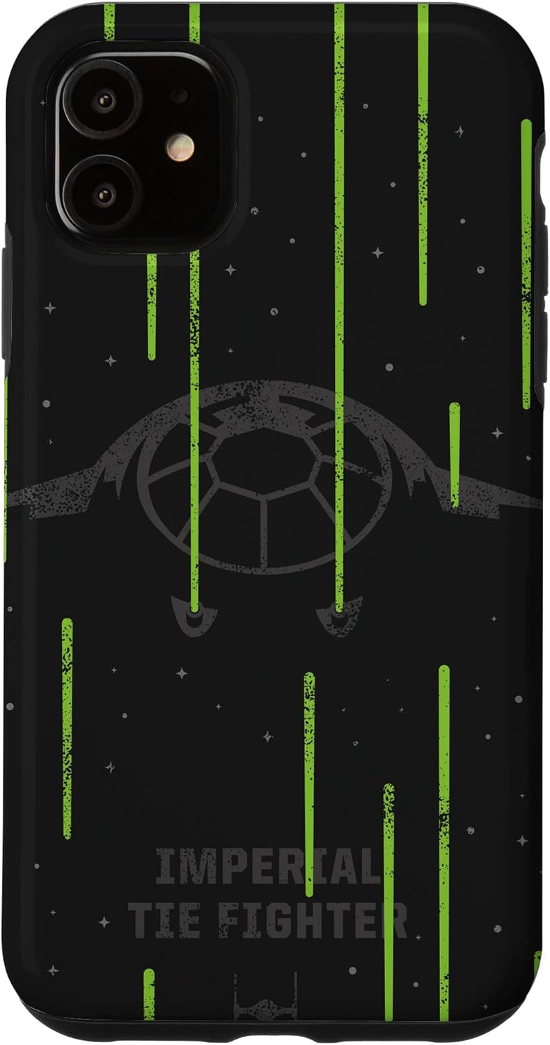 iPhone 16 Pro Max Star Wars Imperial TIE Fighter Black Green Neon Black Case
