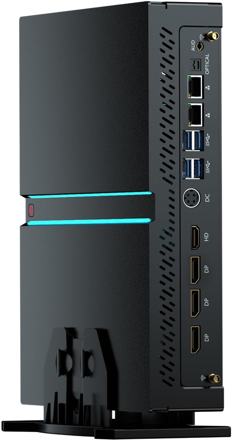 Product image of Thdeukoty Mini Gaming PC i9-13900F with GeForce RTX4070, Mini Game Desktop Computer 64G DDR5 RAM 2T SSD, Windows 11 Pro, WiFi6E BT5.3, Optical, 1* HDMI 3* DP, 8K, Four Display for Gaming/Design