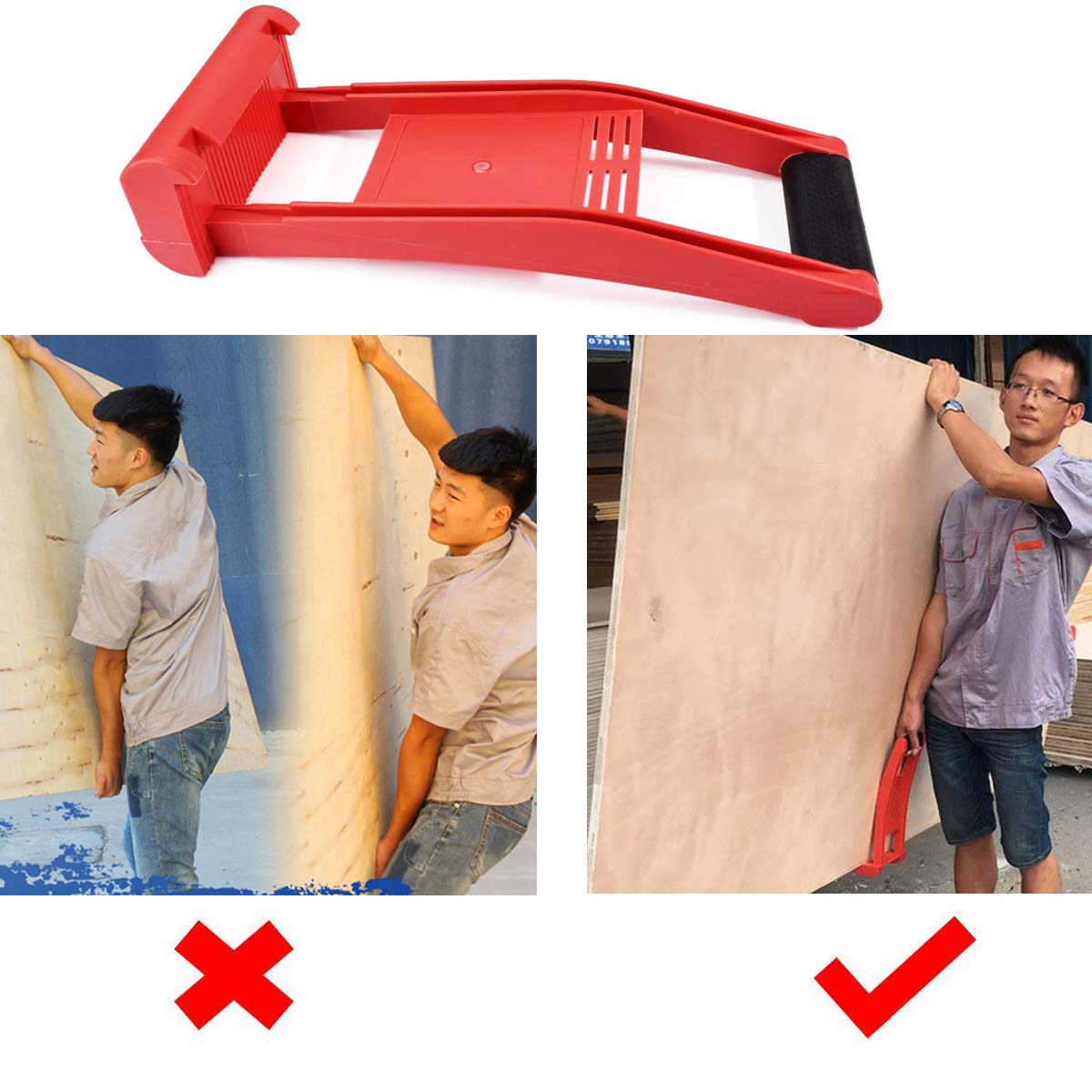 Drywall Carrier Gripper - Heavy Duty Panel Tool -4