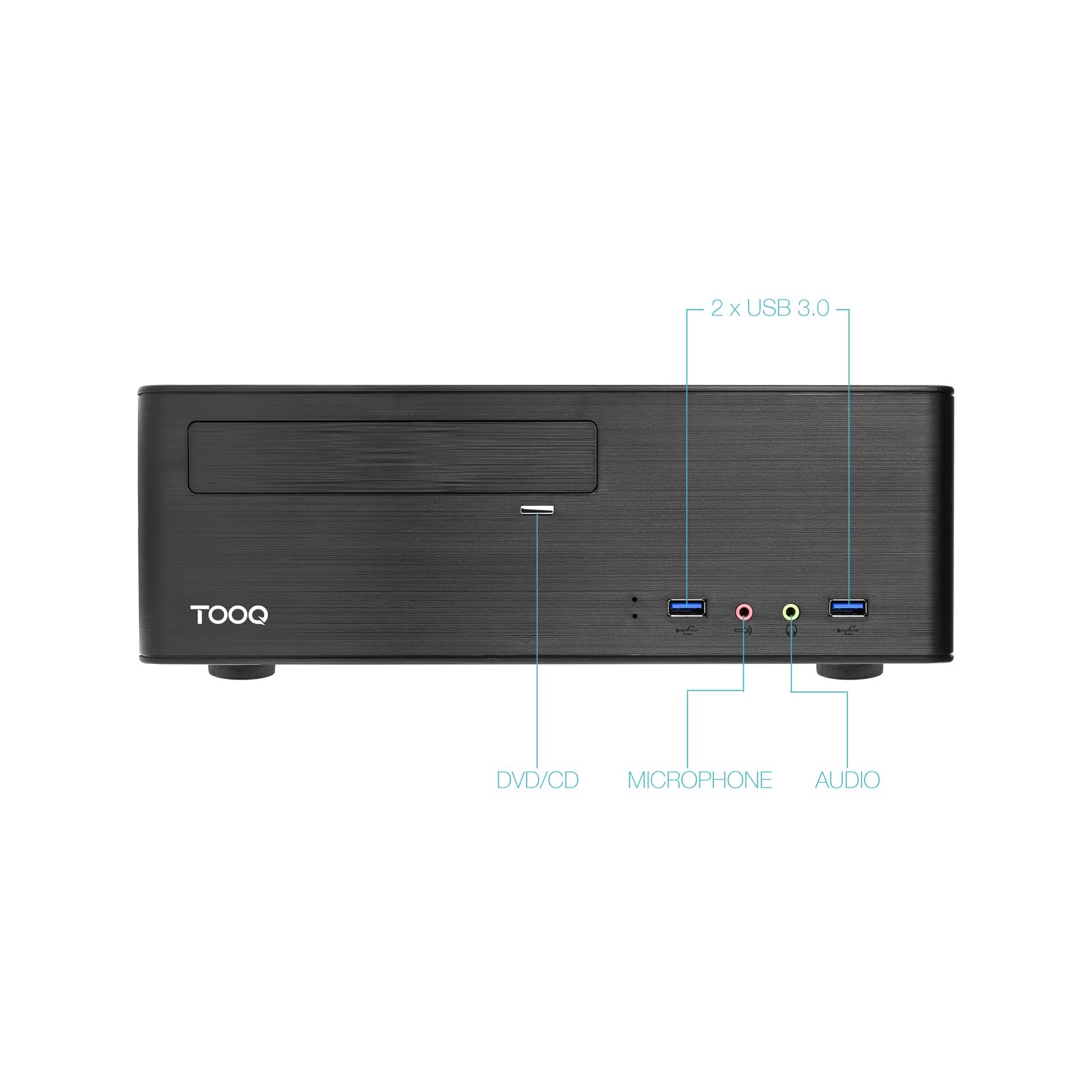 TOOQ TQC-3006DU3C + Fuente de Alimentación 500W