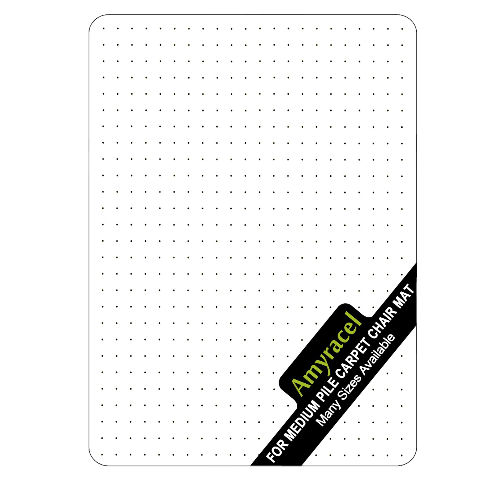 Amyracel Large Chair Mat for Low Pile Carpet, 55'' x 35'' Thick Computer Desk Office Floor Mat for Carpeted Floors, Easy Glide Rolling Plastic Chairmat for Office Chair, Clear (35'' x 55'' Rectangle)