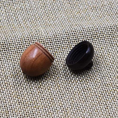 Portable Acorn Shape Wooden Medicine Pill Box, Capsules Organizer Container Sandalwood Outdoor Granule Storage Box #TOP6