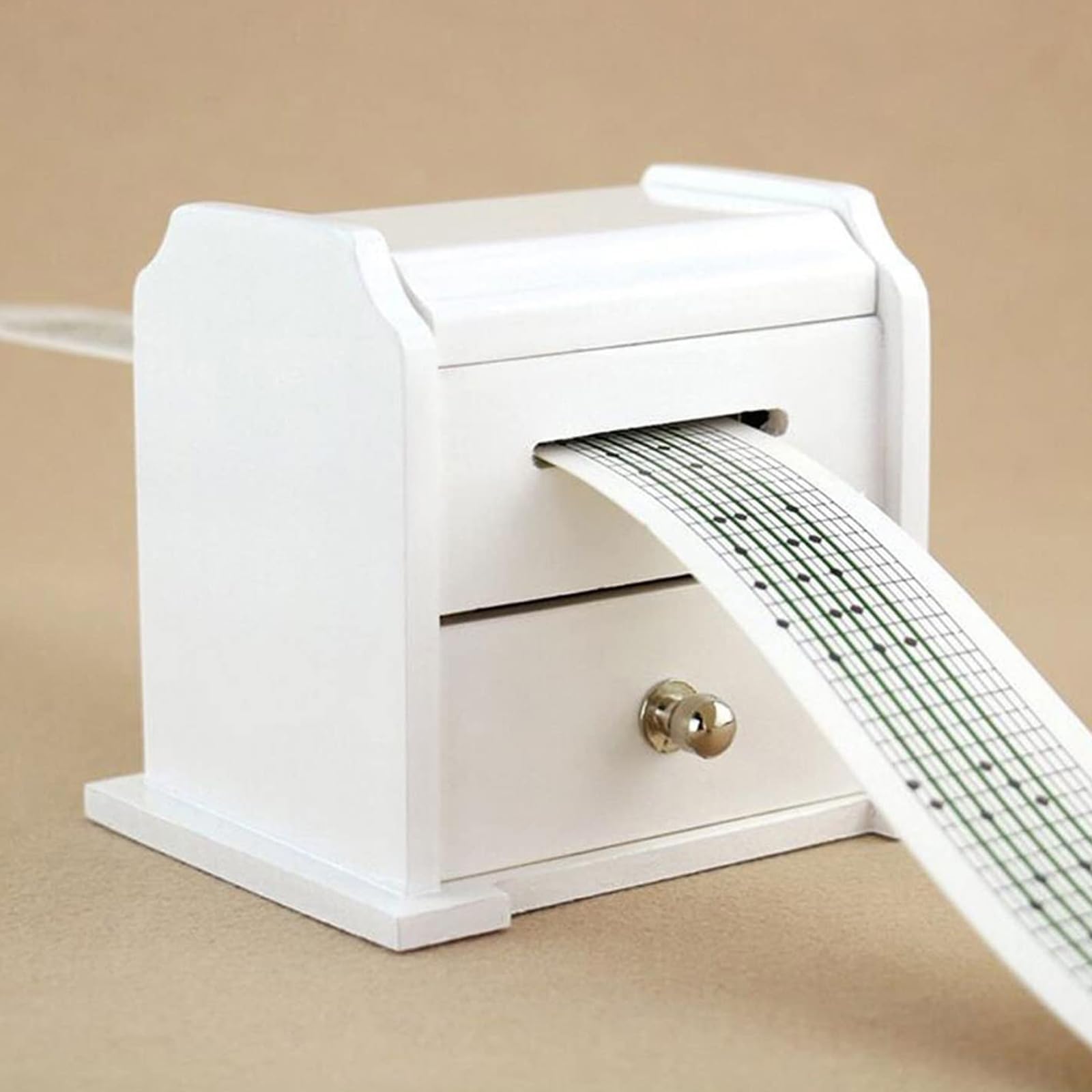Caja Musical con Diseño De Manivela, Caja Musical De Madera De 15 Notas, con Perforador, Papel En Blanco Y Previamente Marcado, para Entusiastas De La Música Y Aficionados a Las Manualidades