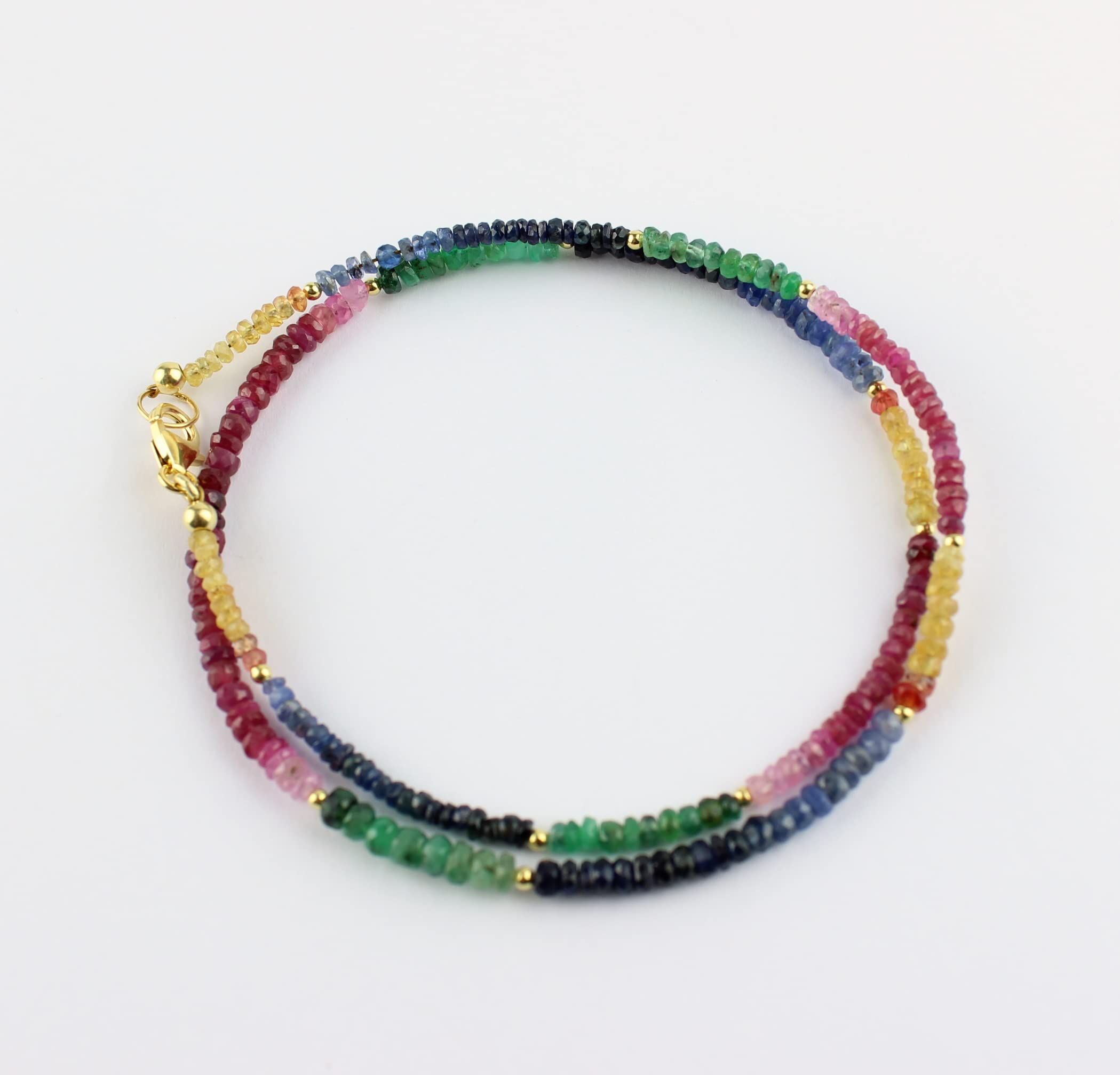 Rubin-Saphir-Smaragd Kette
