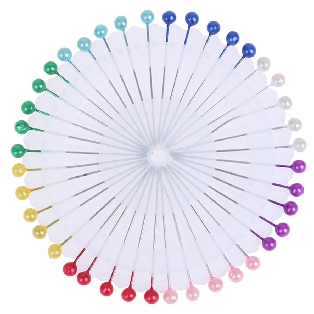 CRAFTS HAVELI Trouser Steel Hook and Eye Fasteners with Pearl Head Sewing Pins 40 Pcs for Tailoring, Quilting, Craft & Dressmaking 1