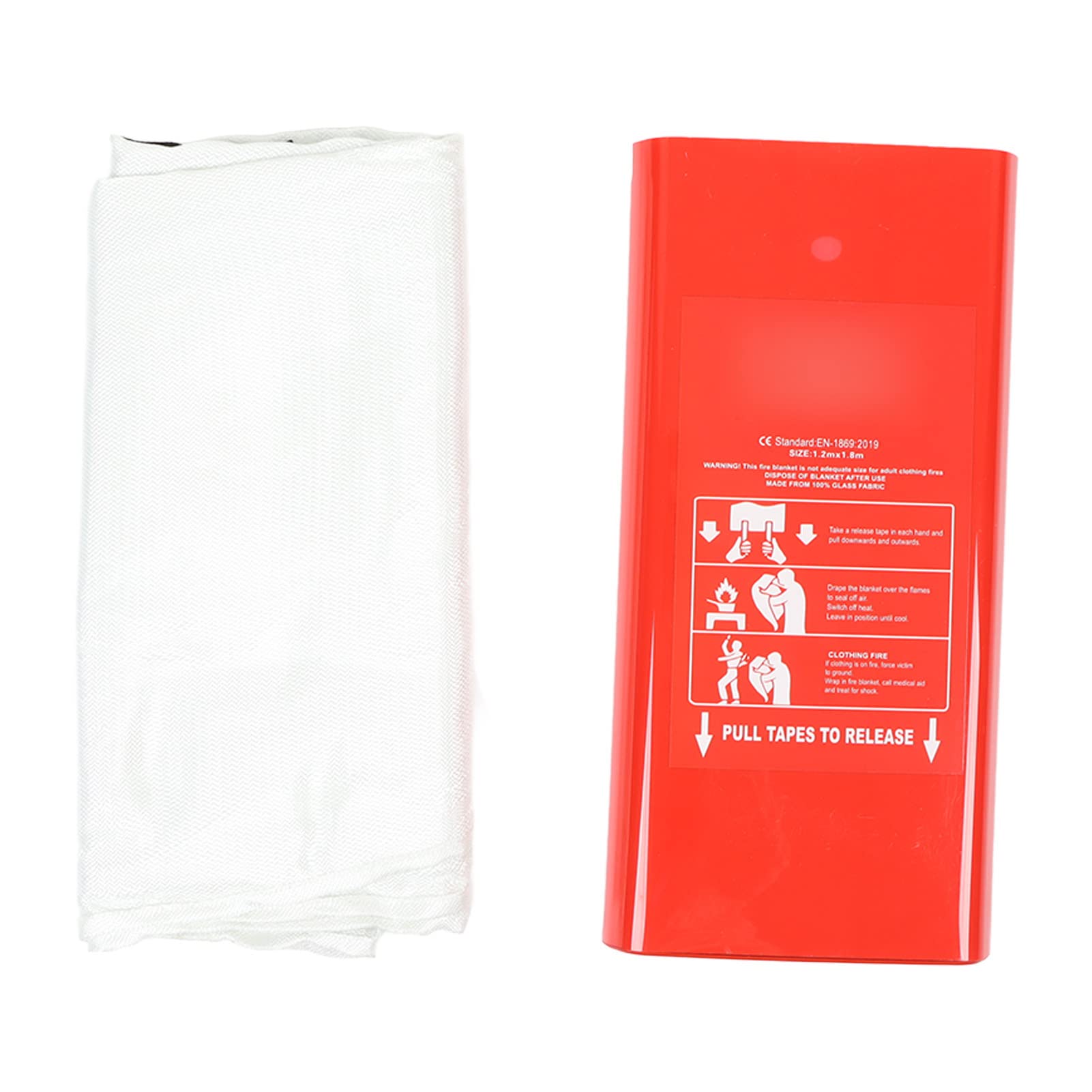 Fire Blanket, Emergency Fire Blankets for Home Glass Fiber Flame Retardant Emergency Blanket for Shopping Malls, Hotels, Offices, Cars, Families