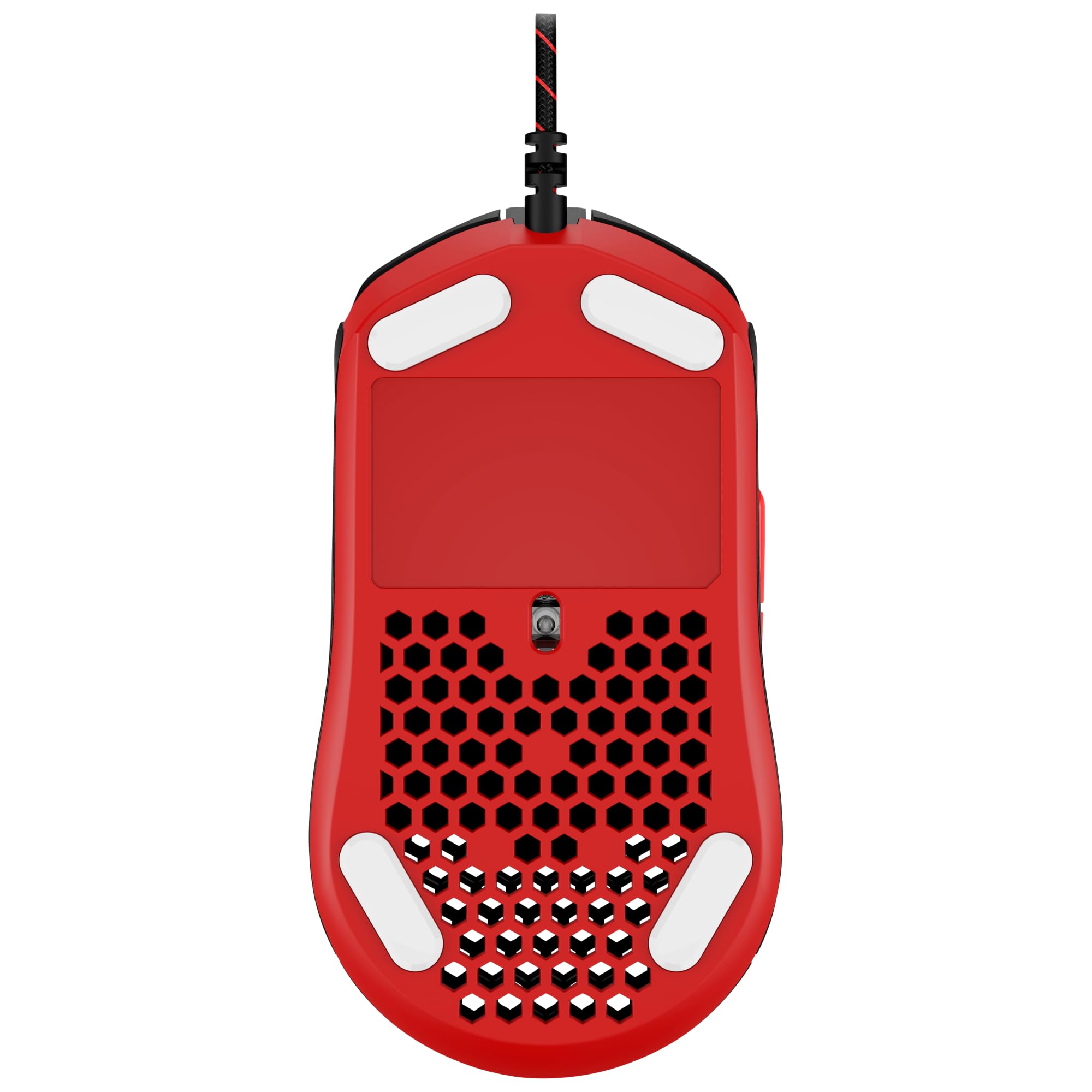 HyperX Pulsefire Haste – Ratón para Juegos – Ultraligero, 59 g, Carcasa con patrón de Panal de Abejas, diseño Hexagonal, Cable Hyperflex, hasta 16.000 PPP, 6 Botones programables