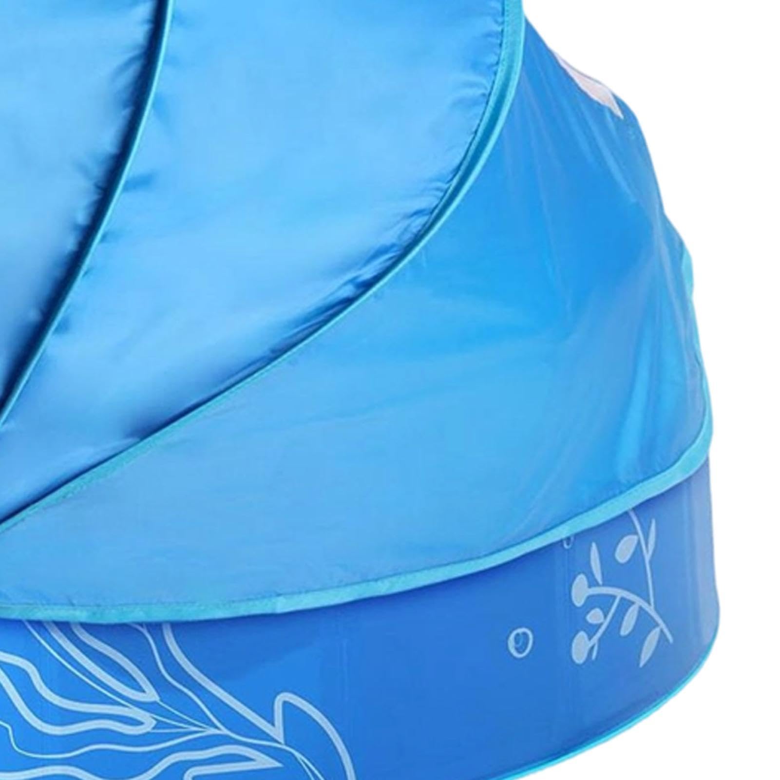 Piscina per Bambini con Ombreggiante Tenda Pieghevole Per Attività Di | Piscina Per Bambini Con Tettuccio Outdoor Giardino Piccoli Spiaggia Mare Nuoto Vacanza Sole