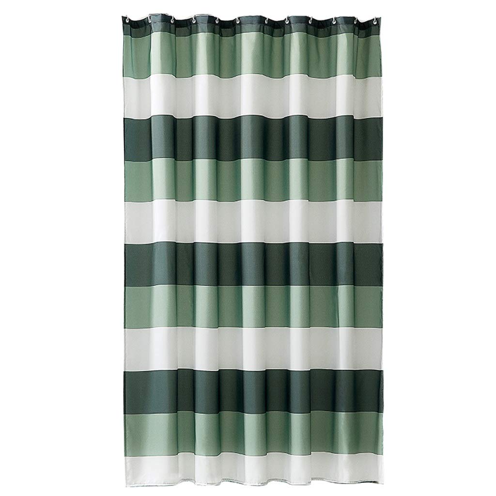 Rideau de douche rideau de bain imperméable vert 150 * 180cm rideau partition en tissu épais