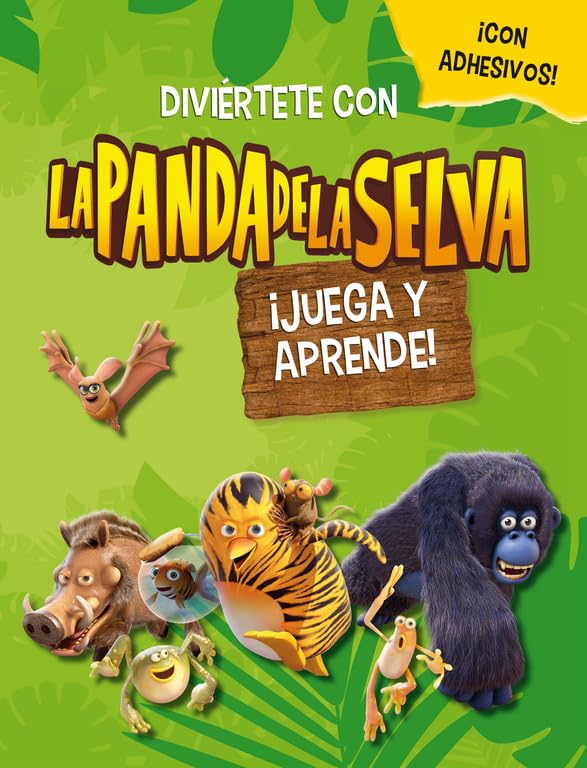 ¡Juega y aprende! (La panda de la selva. Actividades): (Con pegatinas)