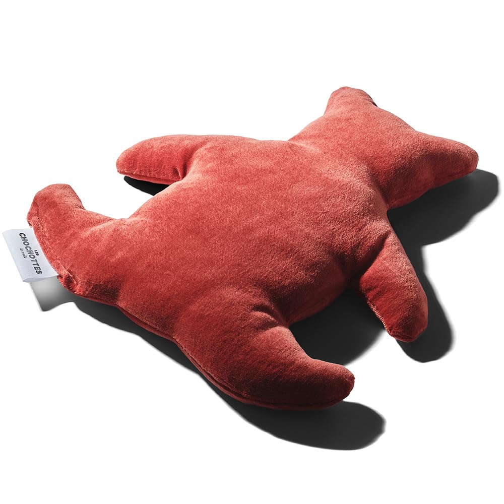 Cuscino Riscaldante A Forma Di Orsetto In Morbido Velluto E Semi Di Lino - Borsa Dell'acqua Calda In Adatta Al Microonde - Dispositivo Medico - Caldo/Freddo - Prodotto In Francia 23X25 Cm-image
