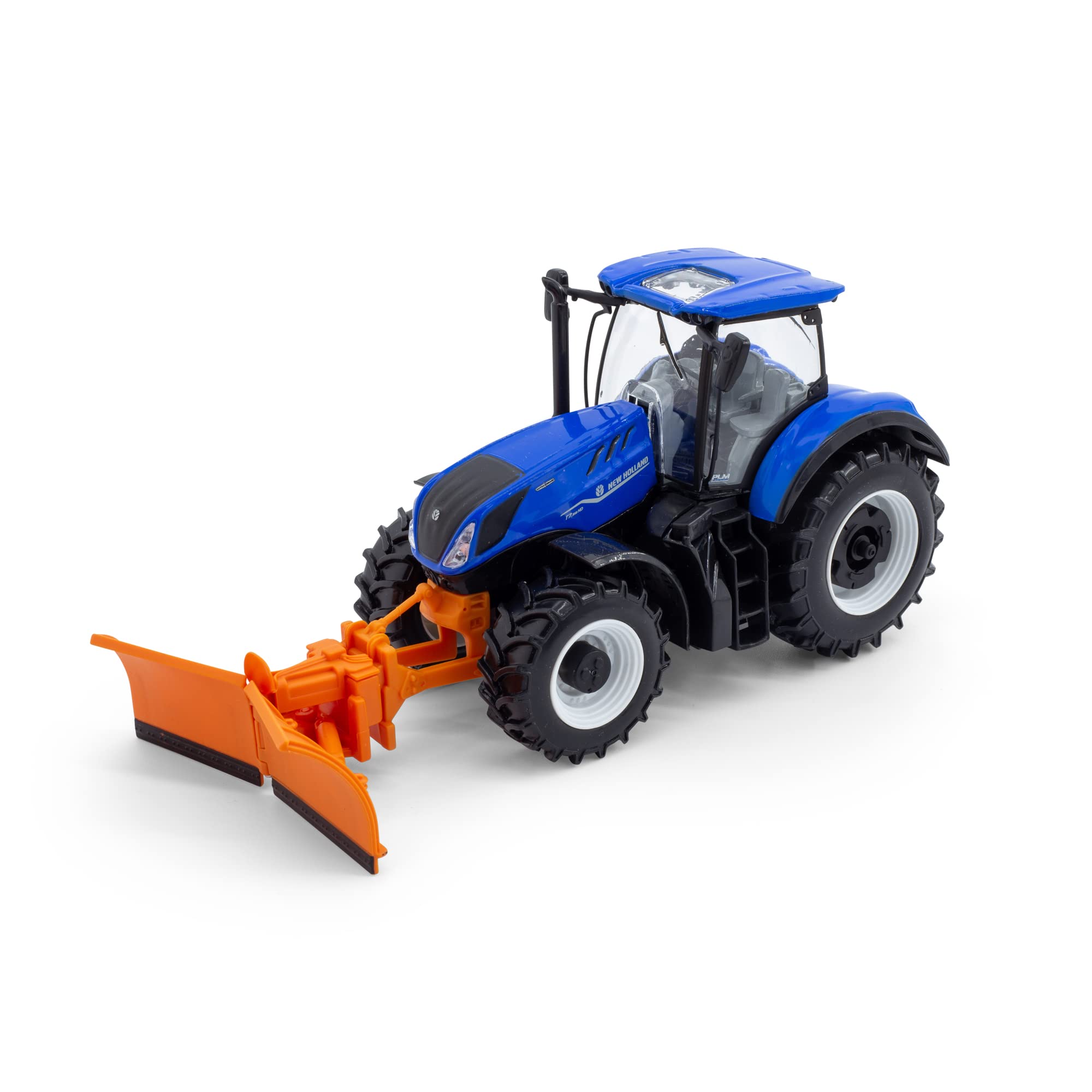 Bburago NEW HOLLAND T7.315 TRACTOR WITH SNOW PLOUGH - 1:32 Scale - Incredibly Detailed Die-Cast Replica Collectible Model Vehicle