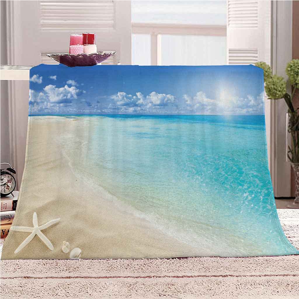 Couverture polaire en flanelle douce toutes saisons 130x150