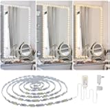 ZOKON 13ft/4M Led Vanity Mirror Lights Kit - Bendable, No Cut Required - Adjustable Strip Light Table Set with Dimmer and Power Supply