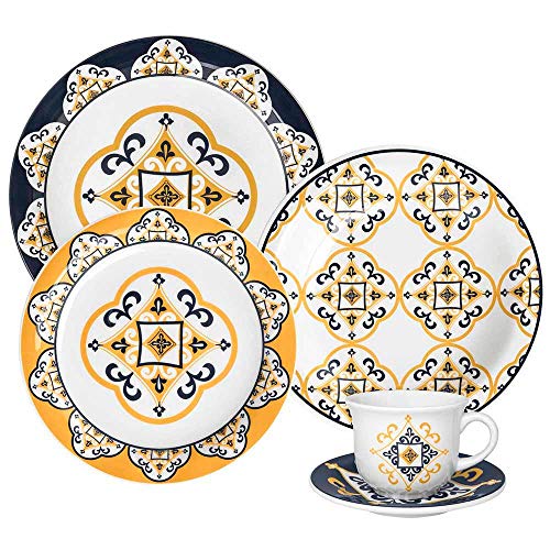 Aparelho de Jantar e Chá 30 Peças Oxford Daily Floral São Luis Multicor