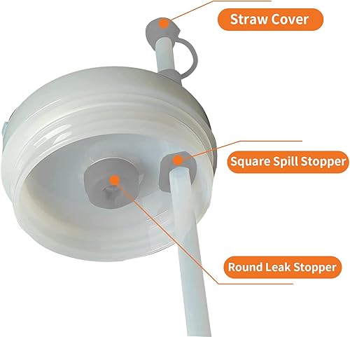 Miniatura 3 de Para accesorios de copa Stanley H2.0, incluye 2 tapones para derrames, cubierta de tapa de pajilla, tapón a prueba de fugas, silicona de 40 oz con