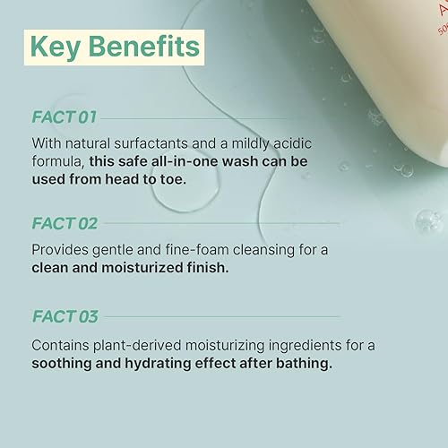 Miniatura 3 de AVCA Baby & Kids todo en uno champú y lavado para pieles sensibles y limpieza suave 16.9 fl oz16.90fl. oz.