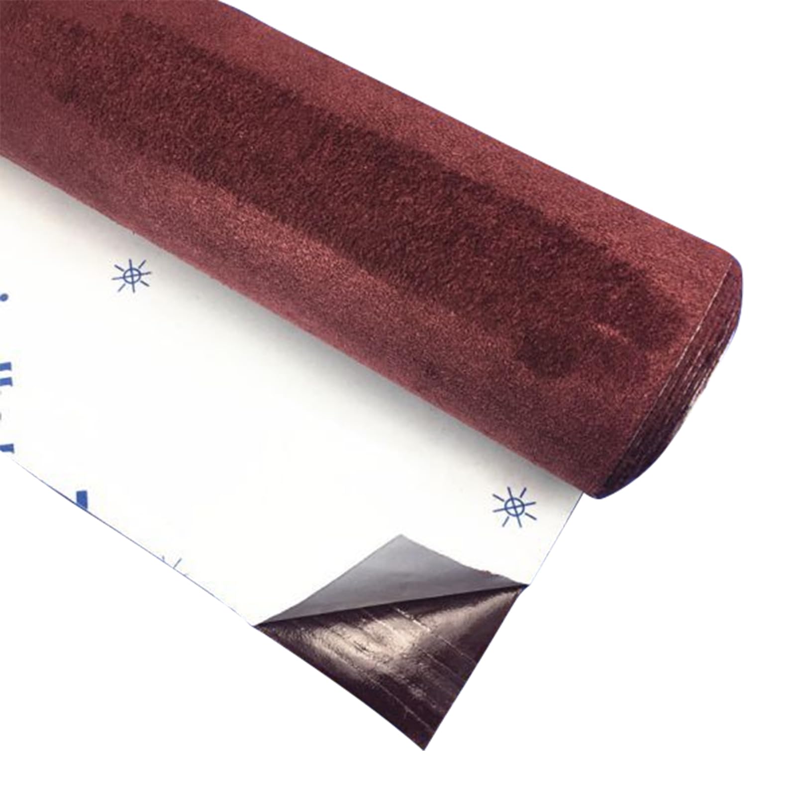 Self-adhesive car interior adhesive, Suede look car wrap Car Interior Upholstery, High elastic automotive film interior, Suitable for furniture, sofas, car interiors (burgundy, 20 x 149 cm)