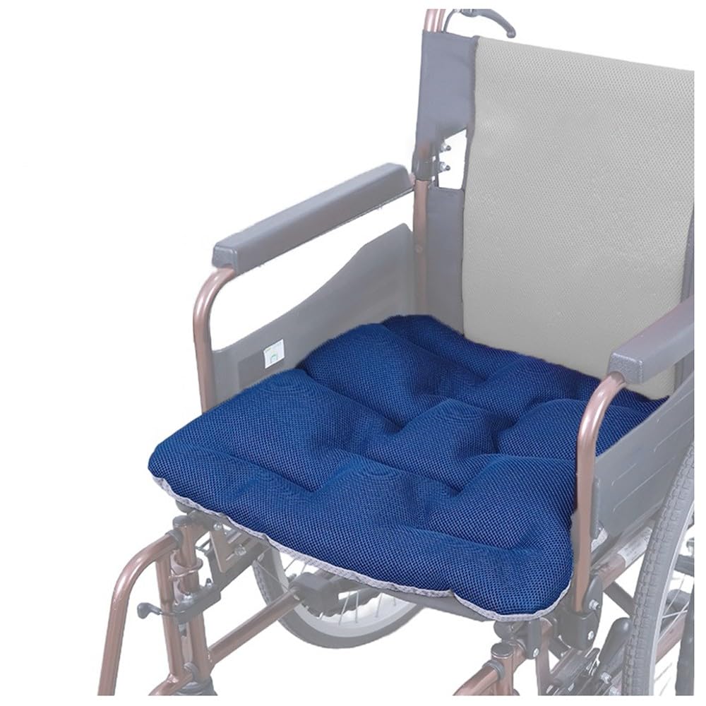 Cojín para Silla De Ruedas, Cojín De Descompresión 47X47X6CM, Cojín Antiescaras Cojin Coxis Cojin Asiento Ergonómico para Oficina, Sofa, Hogar, Alivia Presiones De Piernas