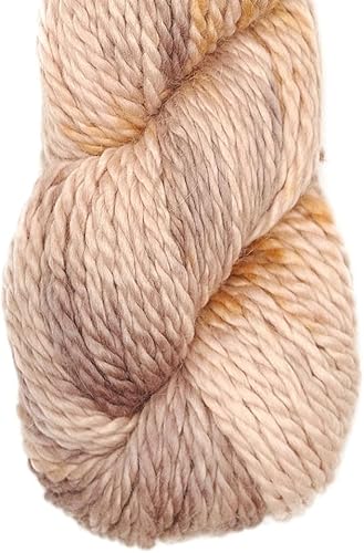 Miniatura 2 de 100% lana de alpaca bebé, 3.53 onzas de madeja, peso grueso, teñido a mano, fabricado en Perú, celestialmente suave y perfecto para tejer y crochet