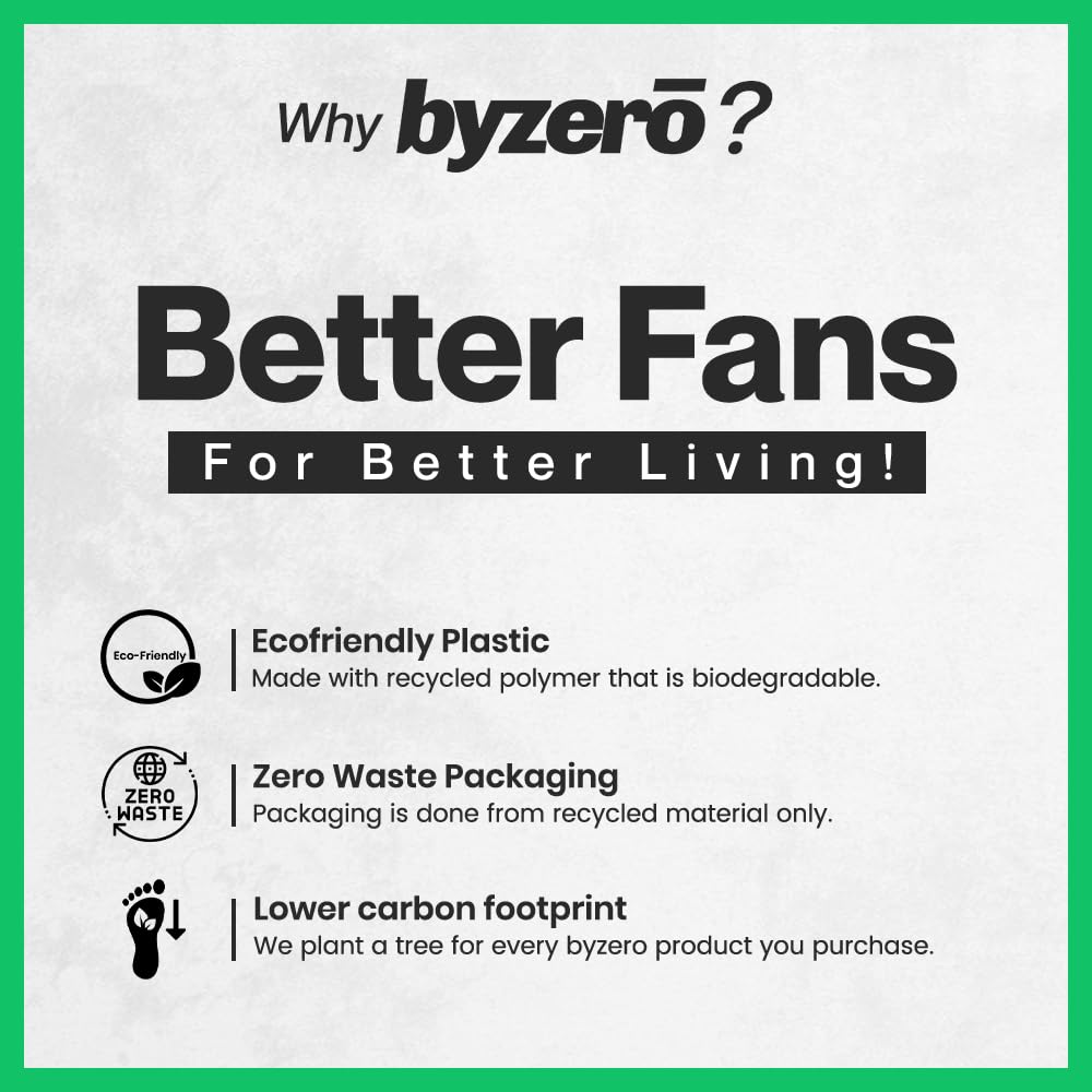 BYZERO Exhaust Fan 8 Inch for Kitchen, Bathroom, Office, Toilet Ventilation Fan, Strong Air Suction, RPM - 1300, 2 Yrs warranty, Cut Out 245mm - Bright White (Pench) 3