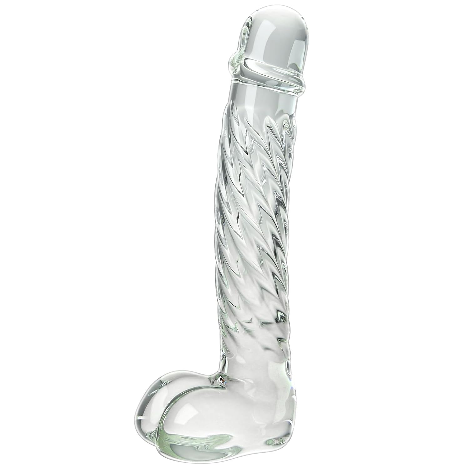 Glass Realistic Dildo G-spot Stimulation Crystal Butt Plug Anal Sex Toys Prostate Massager Anus Stretcher Pleasure Wand with