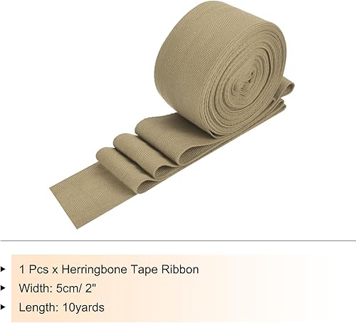 Vista 362 de PATIKIL Cinta de sarga de algodón de 3/4 pulgadas, 10 yardas, cinta de encuadernación al bies, cinta de espiga para costura, envoltura de regalos