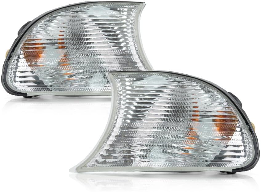 For BMW 330Ci Corner Signal Light Assembly 2001 Driver and Passenger Side Pair For BM2520108