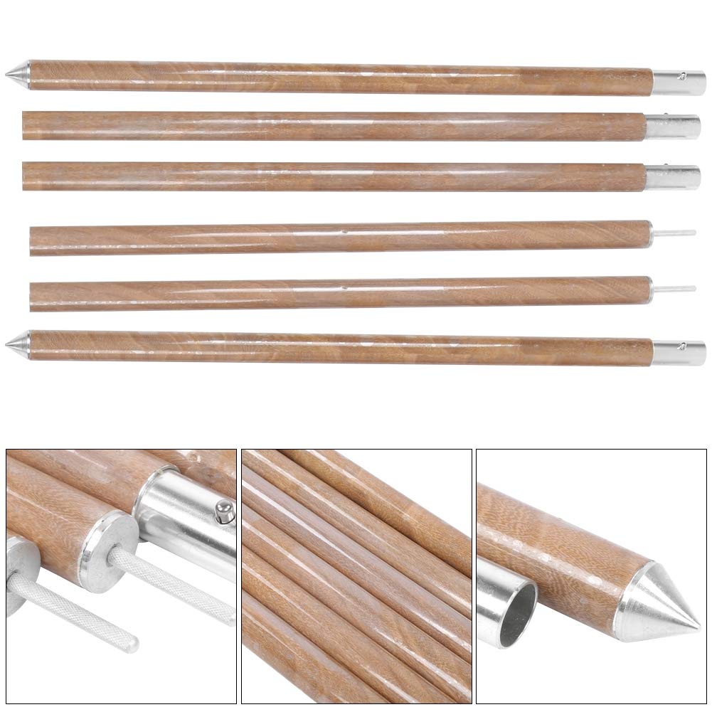 Markisenstützstange, Dicke Holz-Hintergrundstange, Einziehbare Überdachungszeltstange, Aufrechte Markisenzeltstange