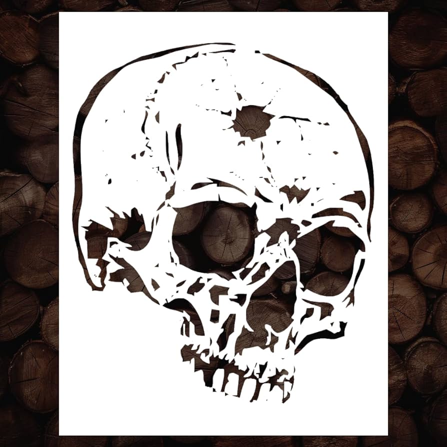amazon-com-skull-stencil-skull-airbrush-stencils-skull-stencils-halloween-stencils-horror-stencil-graffiti-stencils-gothic-skull-stencils-stencils-for-painting-on-wood-canvas-wall-5x6-arts-crafts-sewing for Cut Out Skull Stencils Free Printable Amazon.com : Skull Stencil, Skull Airbrush Stencils, Skull Stencils - Halloween Stencils - Horror Stencil - Graffiti Stencils - Gothic Skull Stencils - Stencils for Painting on Wood, Canvas, Wall (5x6) : Arts, Crafts & Sewing for Cut Out Skull Stencils Free Printable