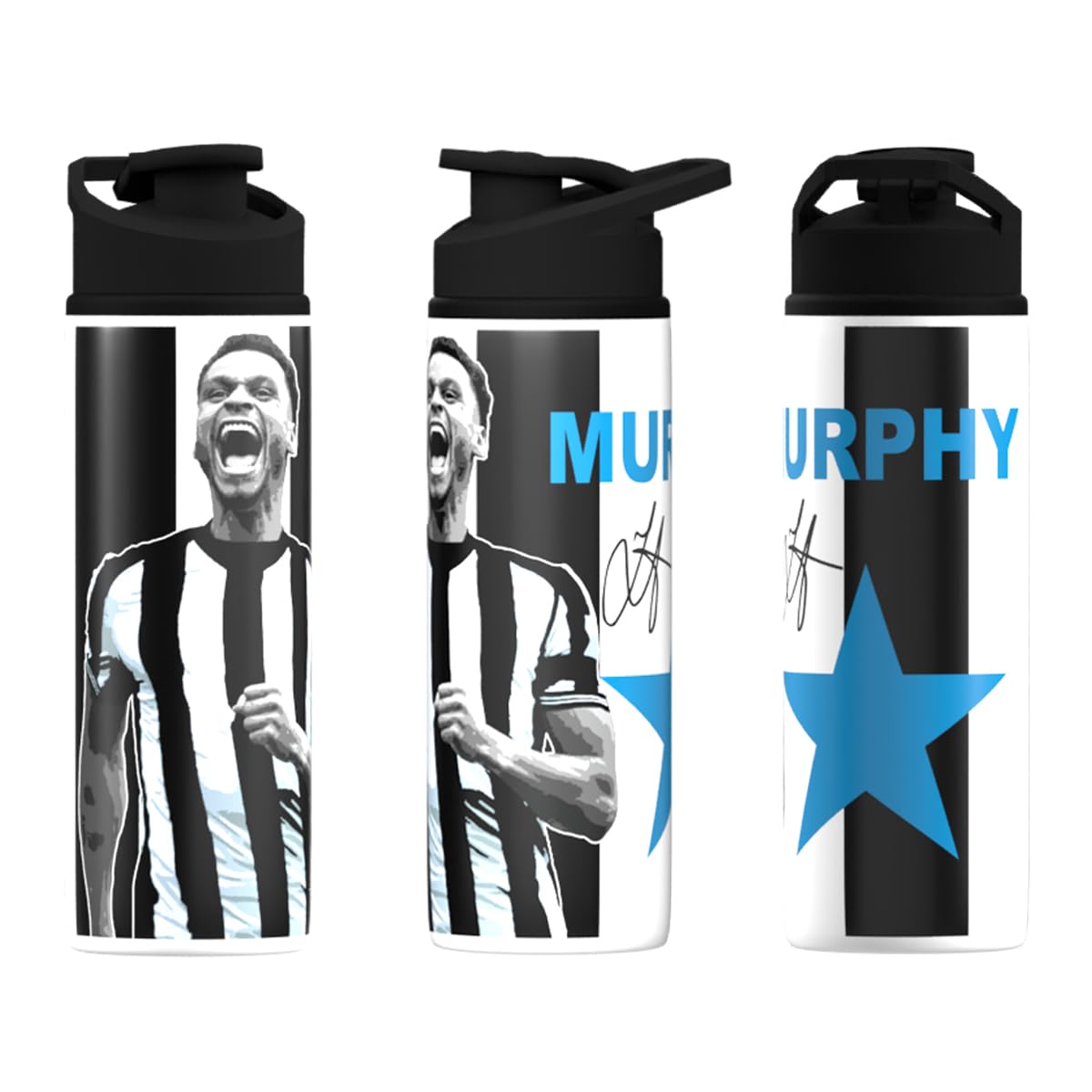 Partisan Newcastle Jacob Murphy Water Bottle Aluminium 750ml – Football Fan Gift