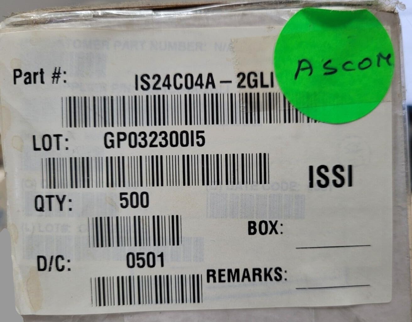 (1 PC) IS24C04A-2GLI ISSI