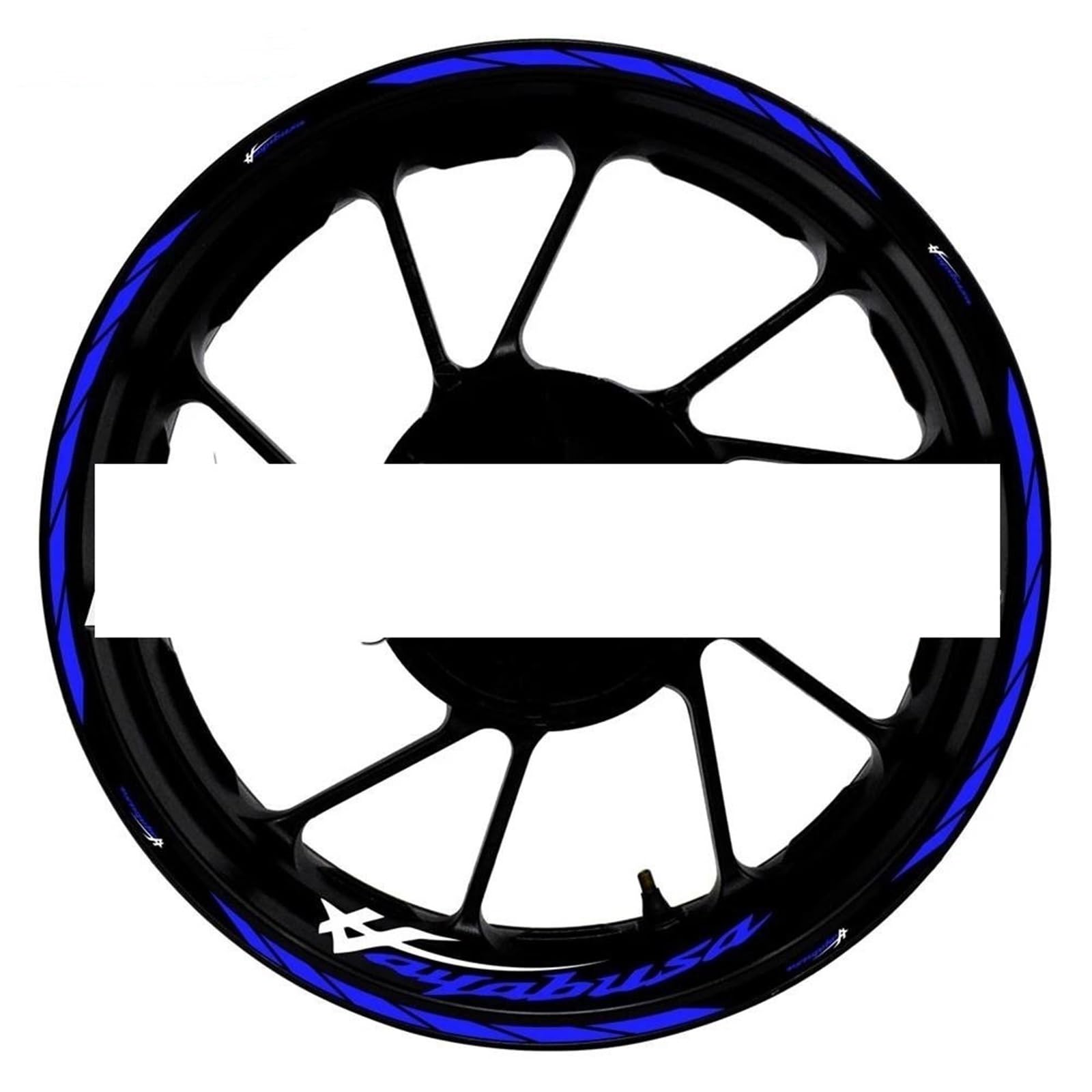 Motorcycle Accessories Wheel Stickers Reflective Rim Motorbike Waterproof Decals for Suzuki for Hayabusa 1300(Color24)