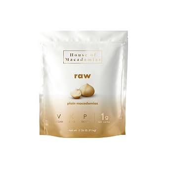 House of Macadamia Nuts, Raw & Unsalted, 2 lb 32 Oz, Single-Origin, Lab Tested for Purity