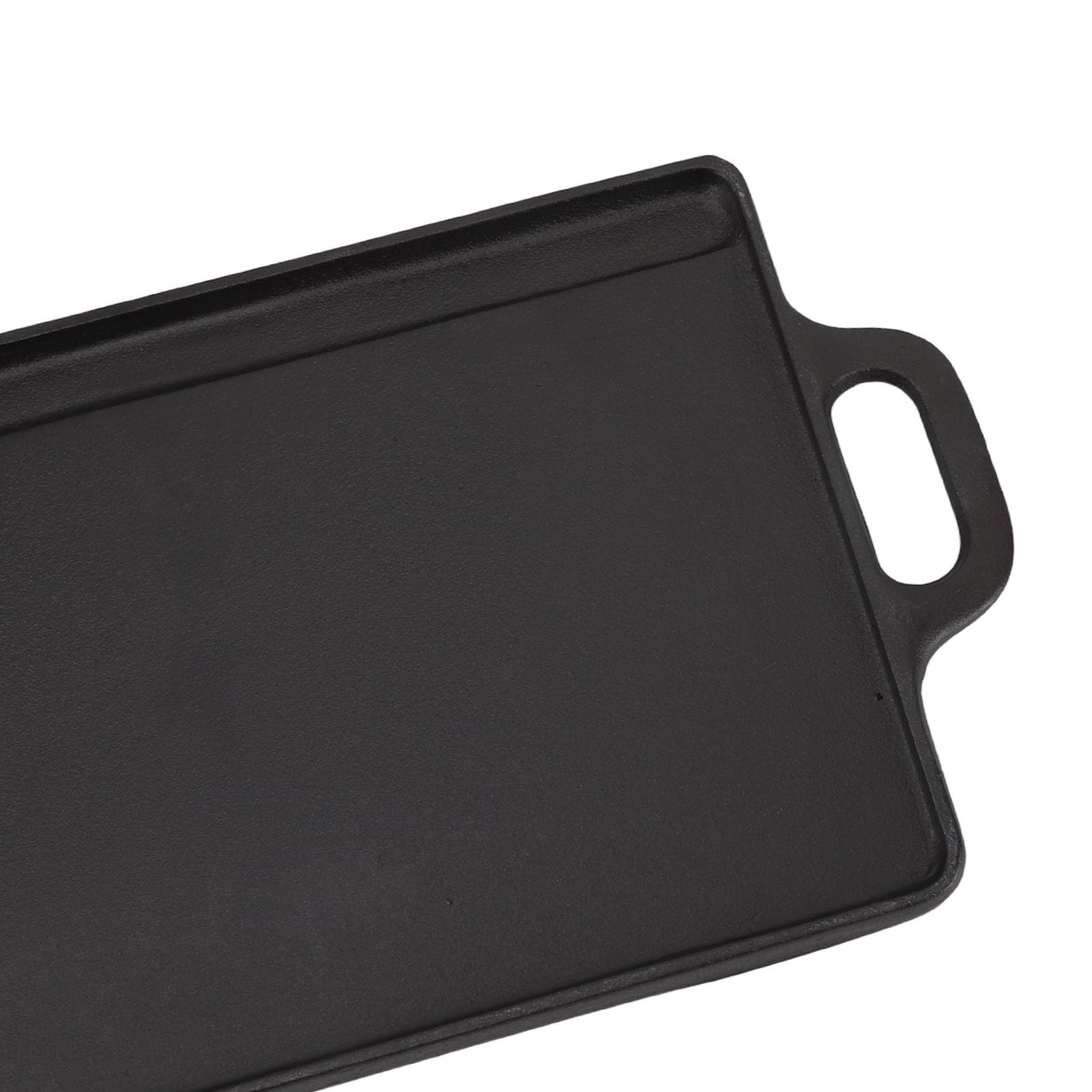 Piastra Bifacciale in Ghisa per Griglia Reversibile a Gas e a Induzione con Distribuzione Uniforme del Calore per Cucinare all'interno/all'esterno, Campeggio, Barbecue (Piccola)