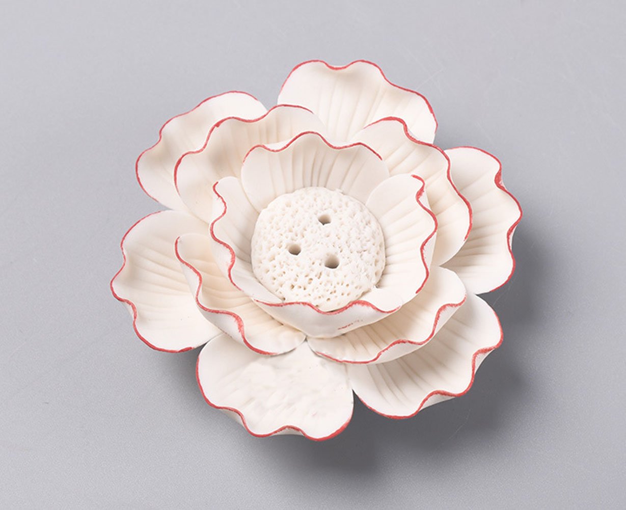 禅の意 加護を平安を保つ 陶磁器 仏手蓮の花香炉7 【公式通販】