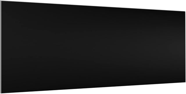 Bilderwelten Glass Splashback - Colour Black - Panoramic, Backsplash Cooker Splashback Protector Panel Decorative Splashback Panel, Dimension HxW: 40cm x 100cm