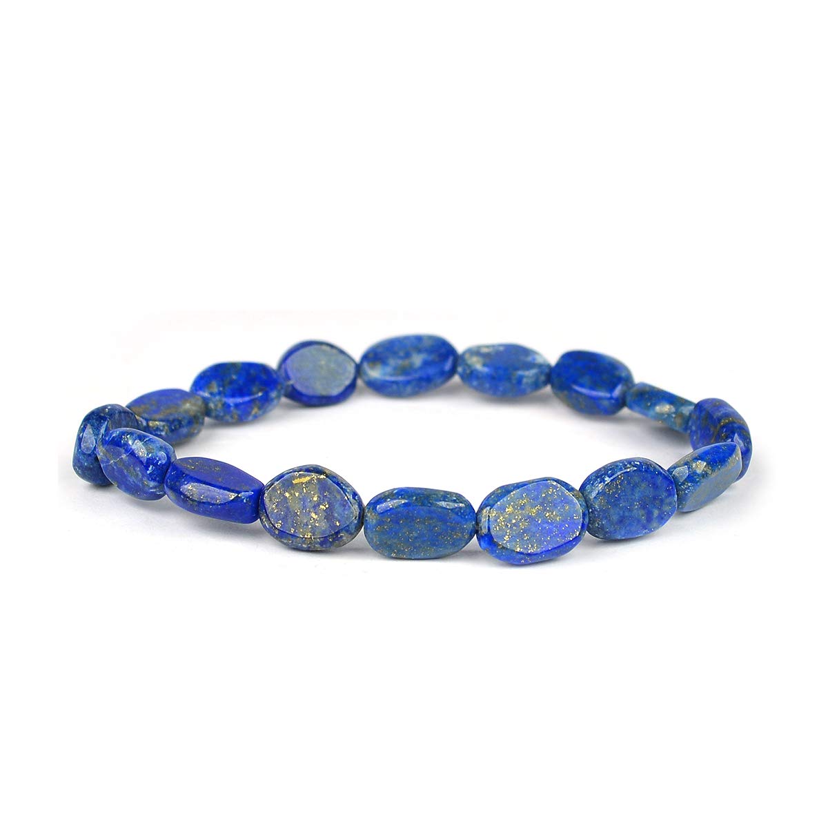 Crystu Natural Lapis Lazuli Bracelet Crystal Stone Oval Bead Bracelet For Reiki Healing And Crystal Healing Stones For Unisex Adult (Color : Blue) (B08V4PV2ZN) Amazon Price History, Amazon Price Tracker