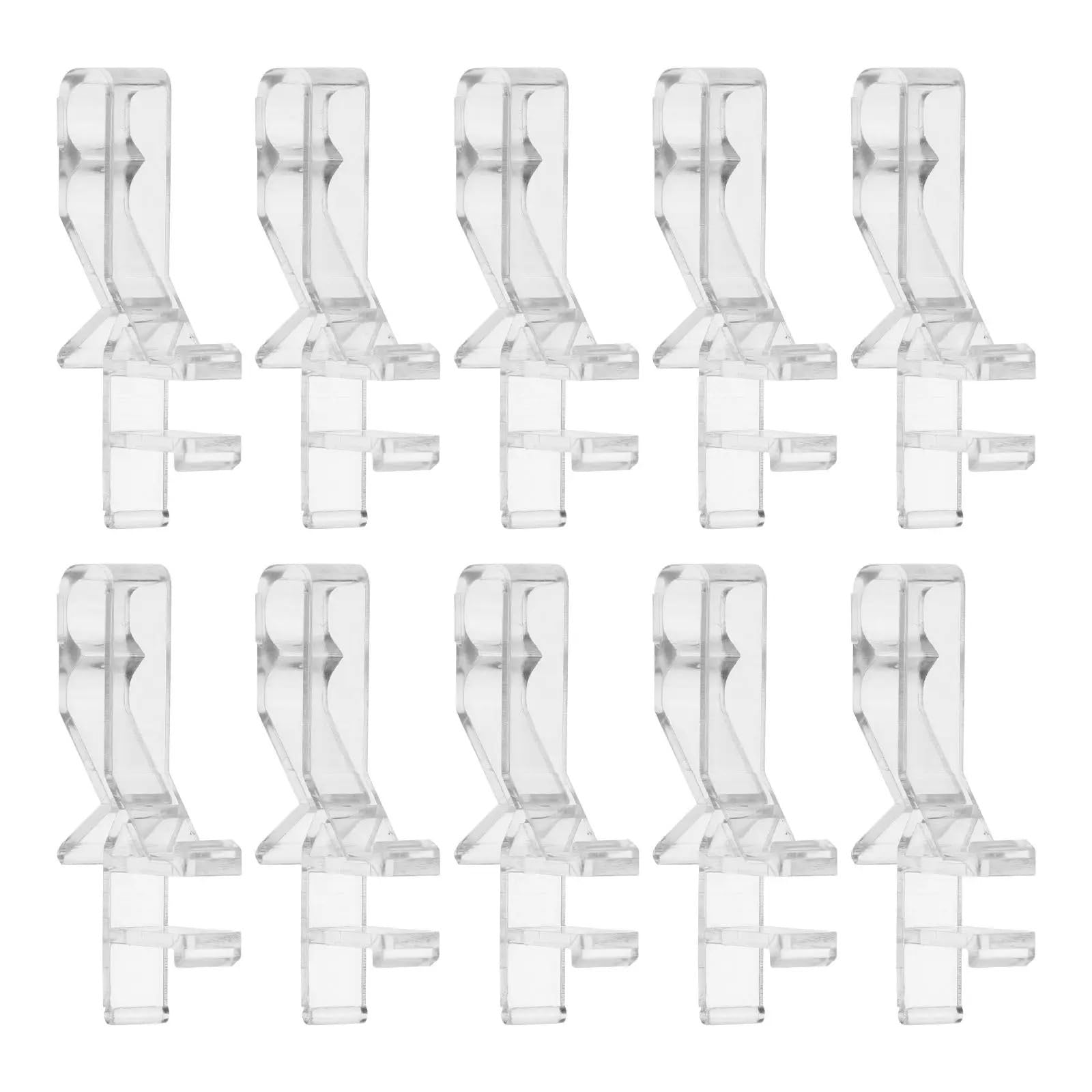 20 Pcs Holder Transparent Curtain Retainer Sheer Curtains Valance Clips for Vertical Blinds For Door